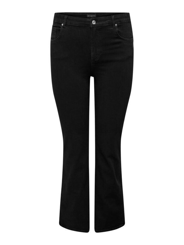 Only High waist Flared Fit Jeans (Black)