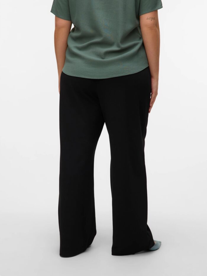 Vero Moda Mid Waist Trousers (Black) - Image 2