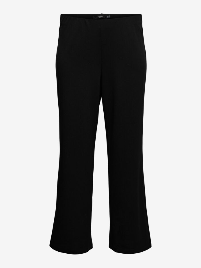 Vero Moda Mid Waist Trousers (Black) - Image 4
