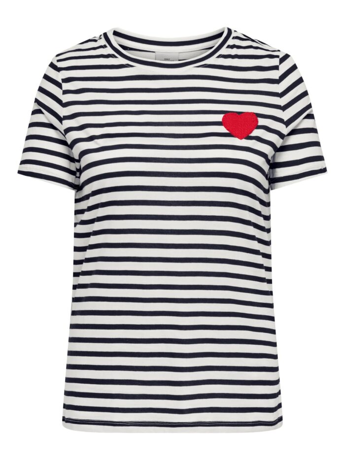 Only Heart Striped Tee - Image 4