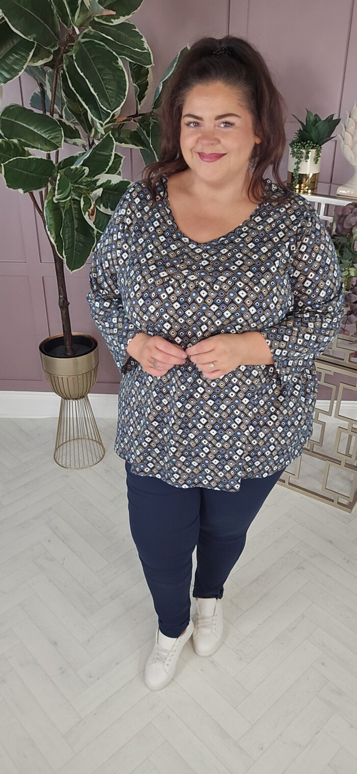 UllaPopken Diamond Print Tee