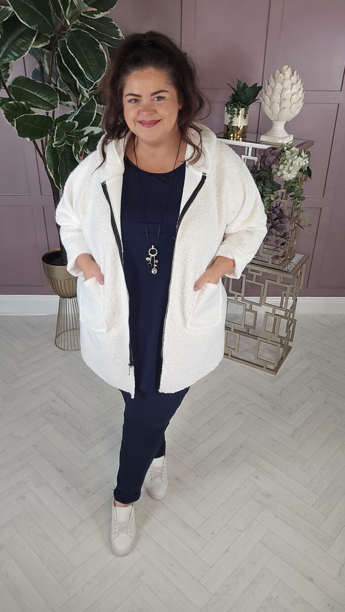 Danny White Teddy Coat