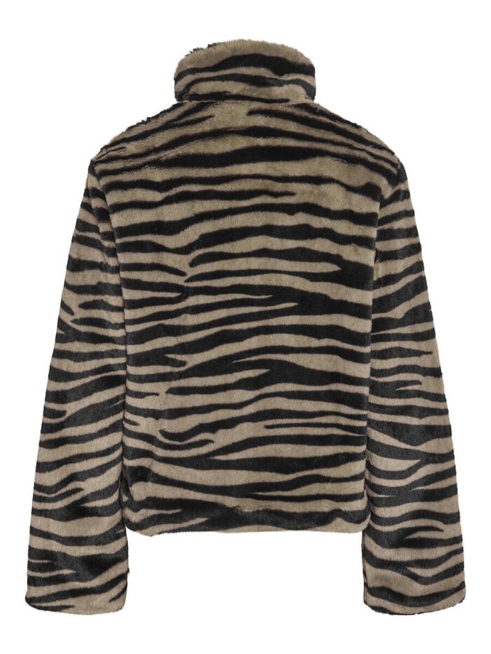 NOISYMAY Zebra Fur Jacket - Image 2
