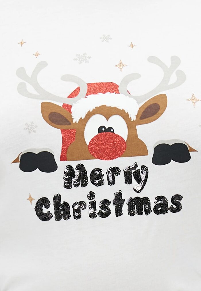 ONLY Reindeer Christmas T-Shirt - Image 4