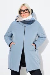 UllaPopken Reversible Quilted Coat – reversible HYPRAR coat with one quilted side, one smooth side, detachable hood, and four pockets.