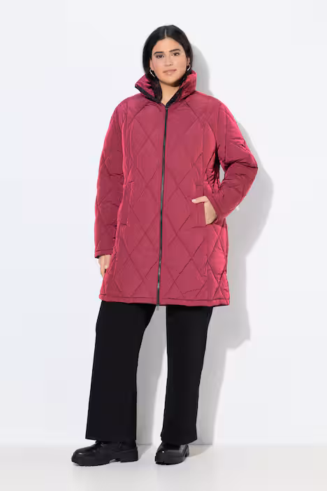 UllaPopken Quilted Coat (Red) - Image 4