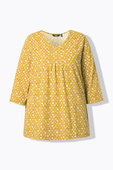 UllaPopken Mocha Pleated Tee - Image 3