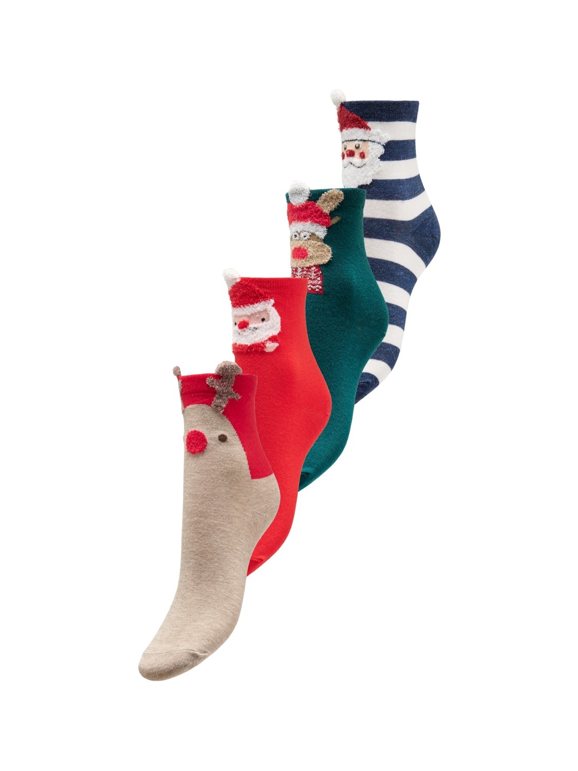 Only Carmakoma 4 Pack Christmas Socks