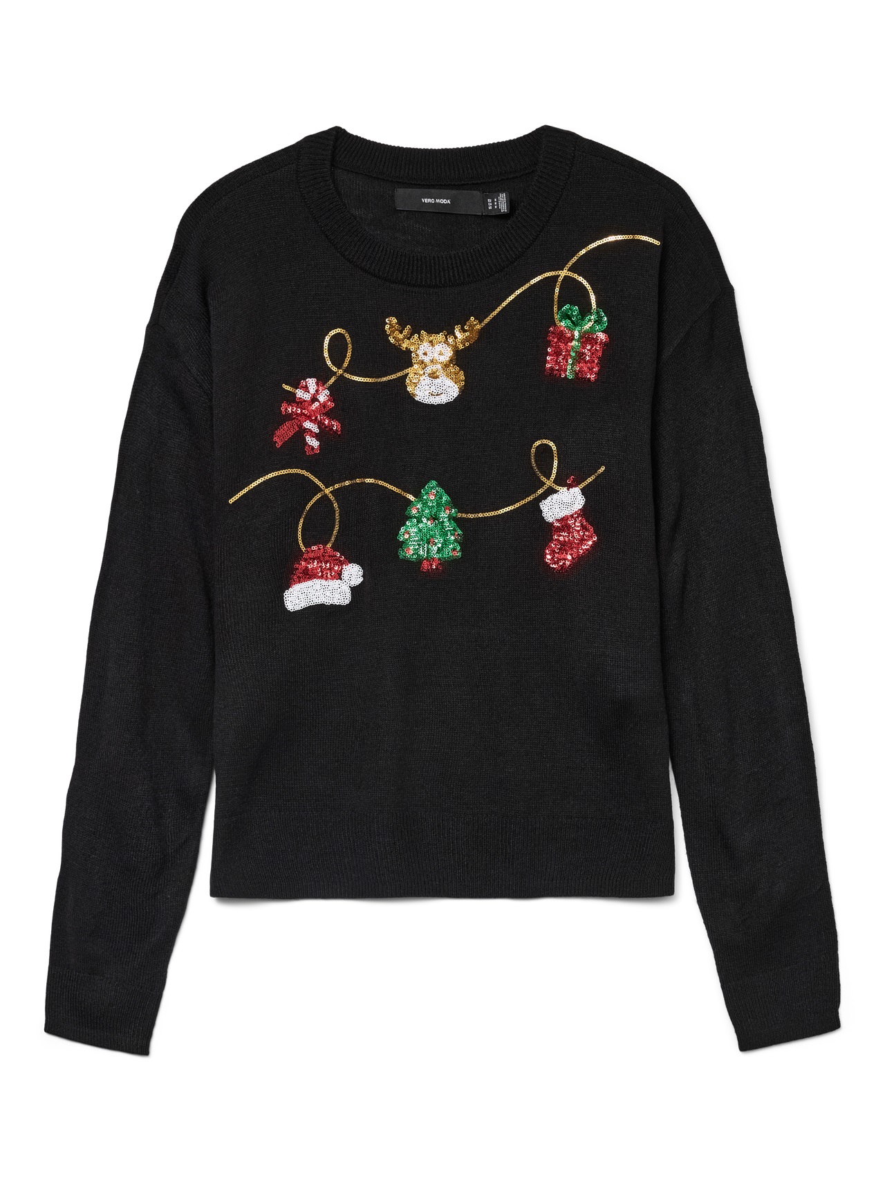 VeroModa Christmas Garland Jumper - Image 3