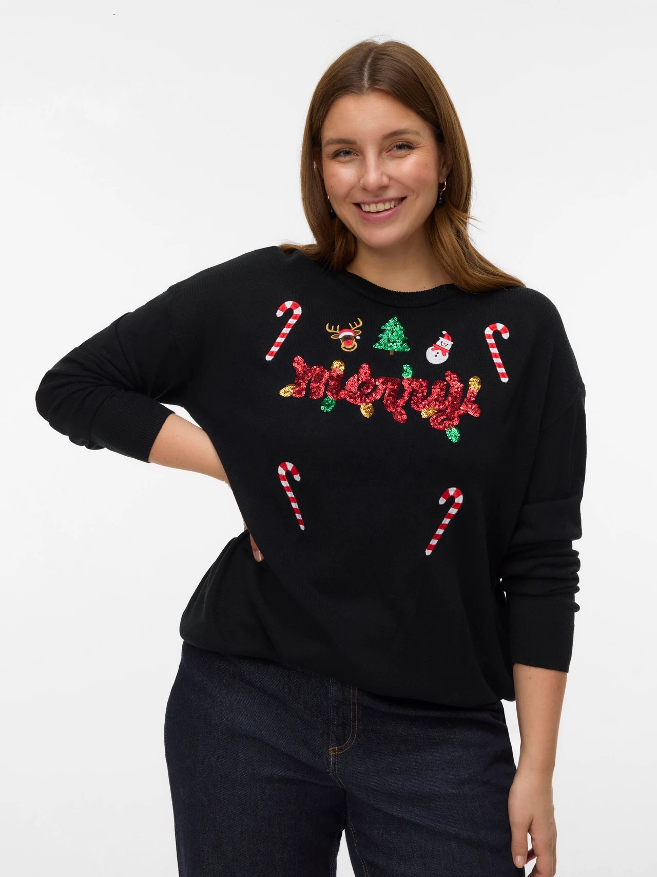 VeroModa Merry Christmas Jumper
