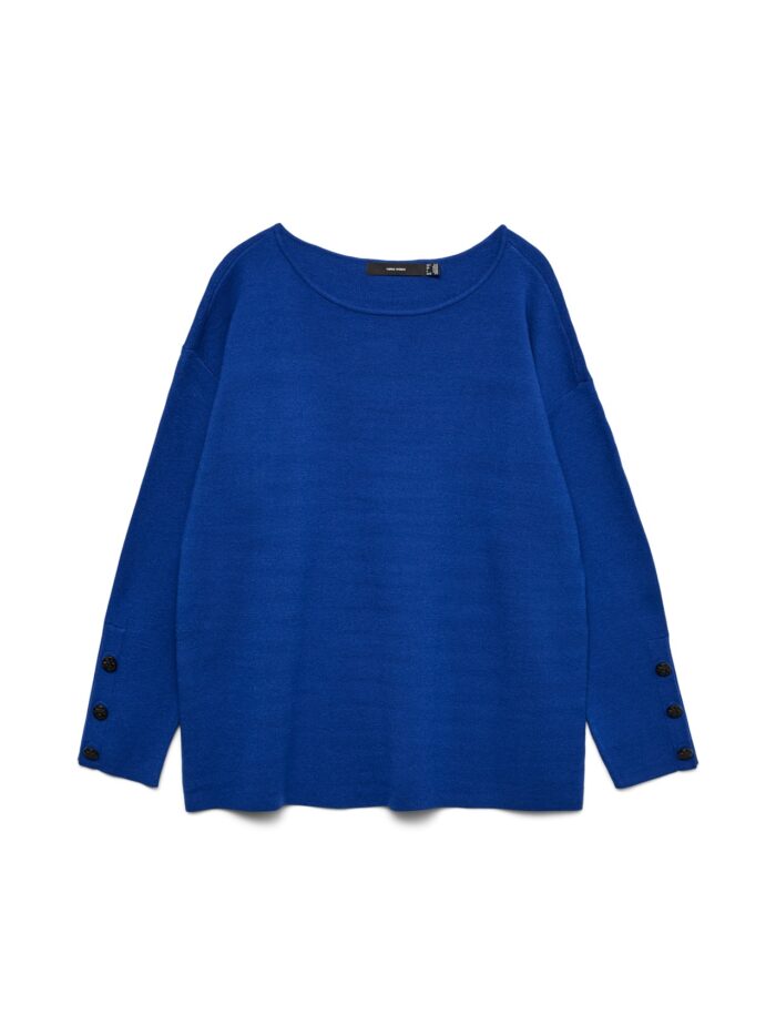 VeroModa Knitted Pullover (Blue) - Image 3
