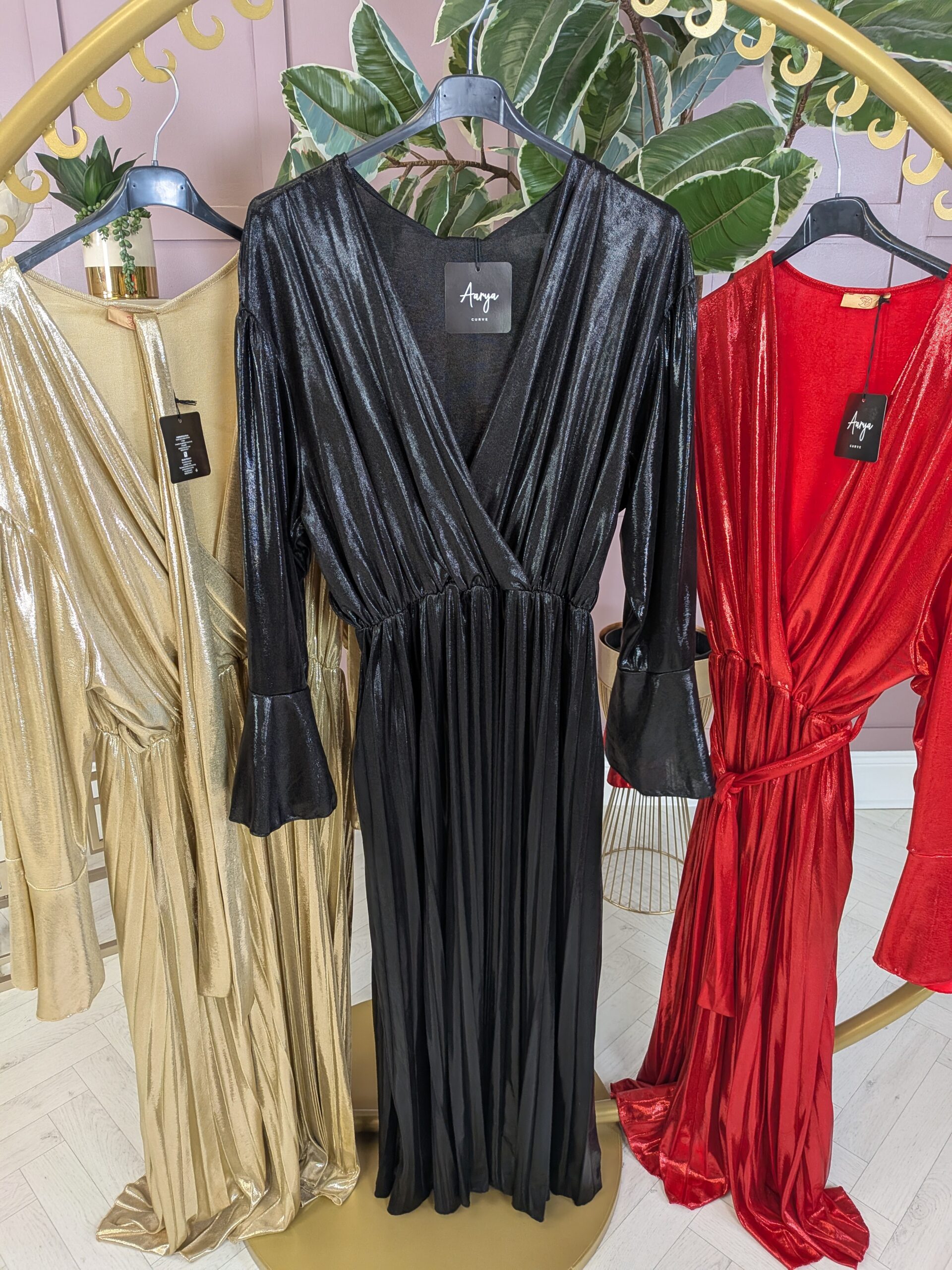 The Gold Shelly Party Dress