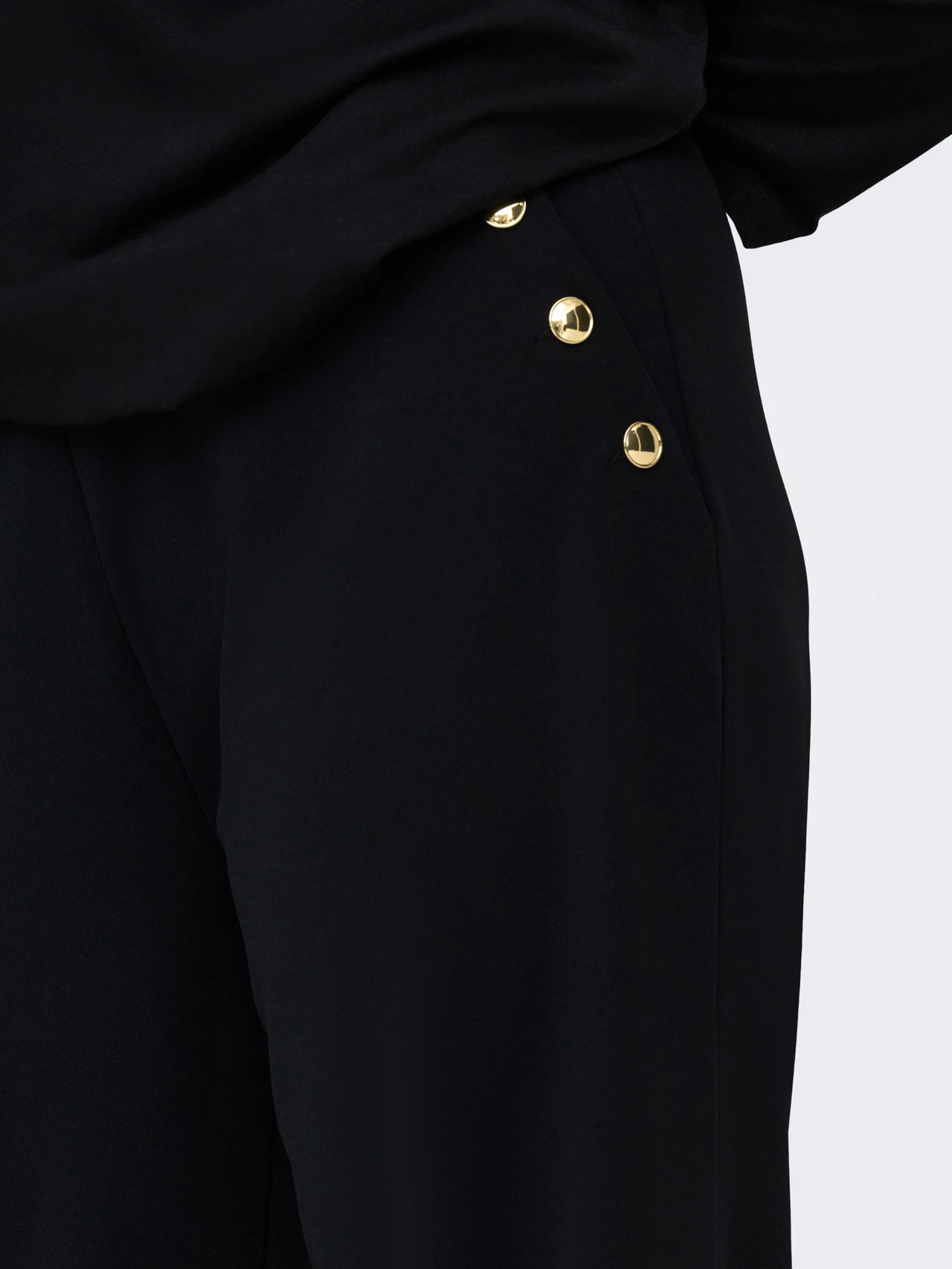 ONLY Gold Button Trousers - Image 4