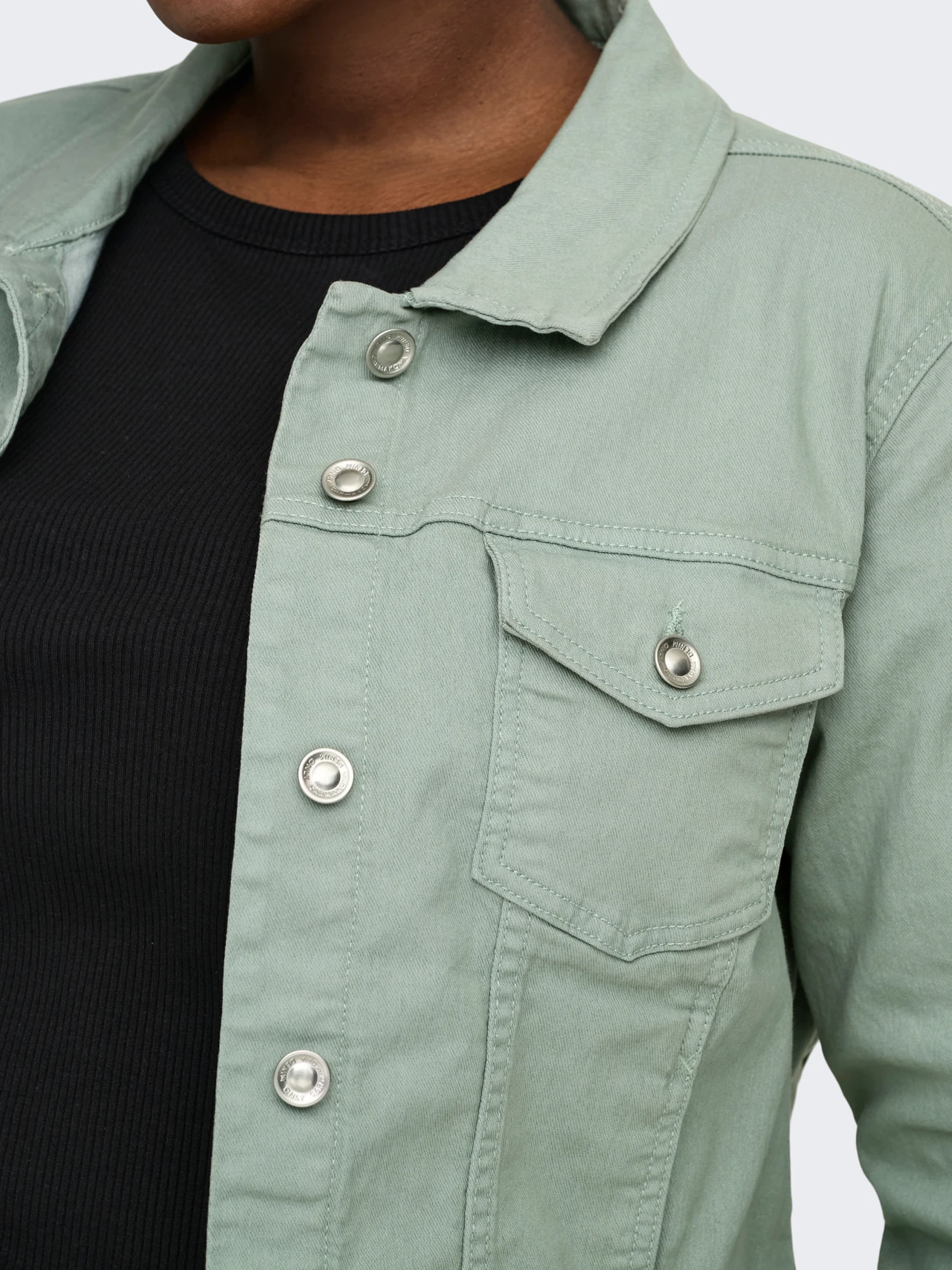 ONLY Denim Jacket (Sage) - Image 6
