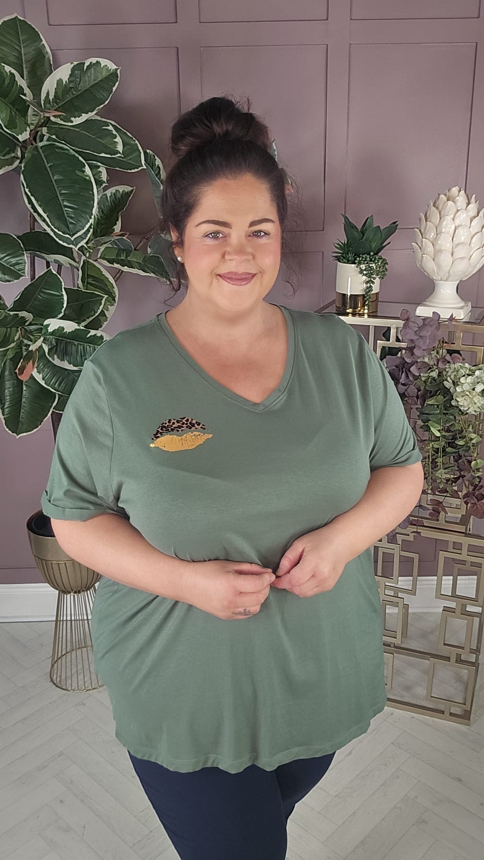 ONLY Lips T-Shirt (Green)