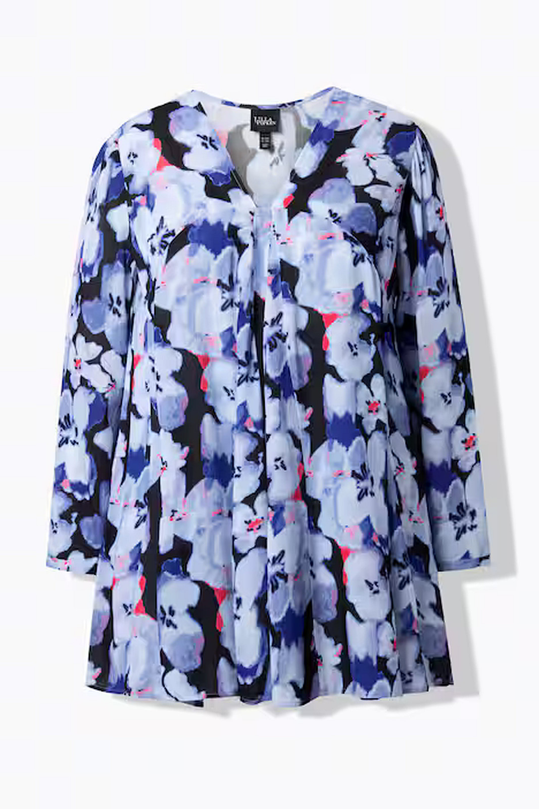 UllaPopken Floral Oversized Pleated Tunic - Image 2