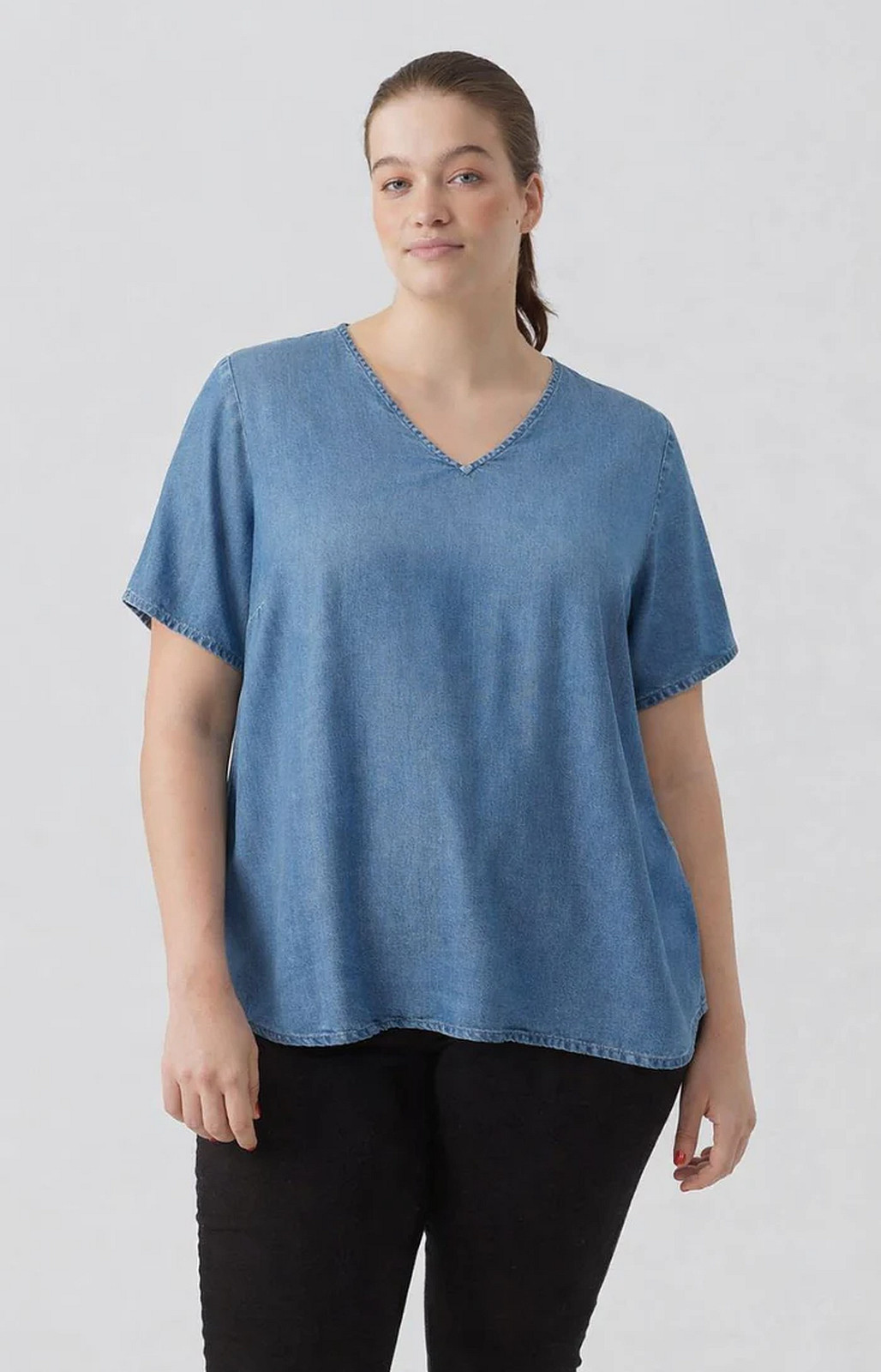 VeroModa Bree Top (Denim) - Image 4