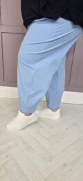 Baby Blue Sophie Jogger soft barrel leg joggers with elasticated waist and drawstring