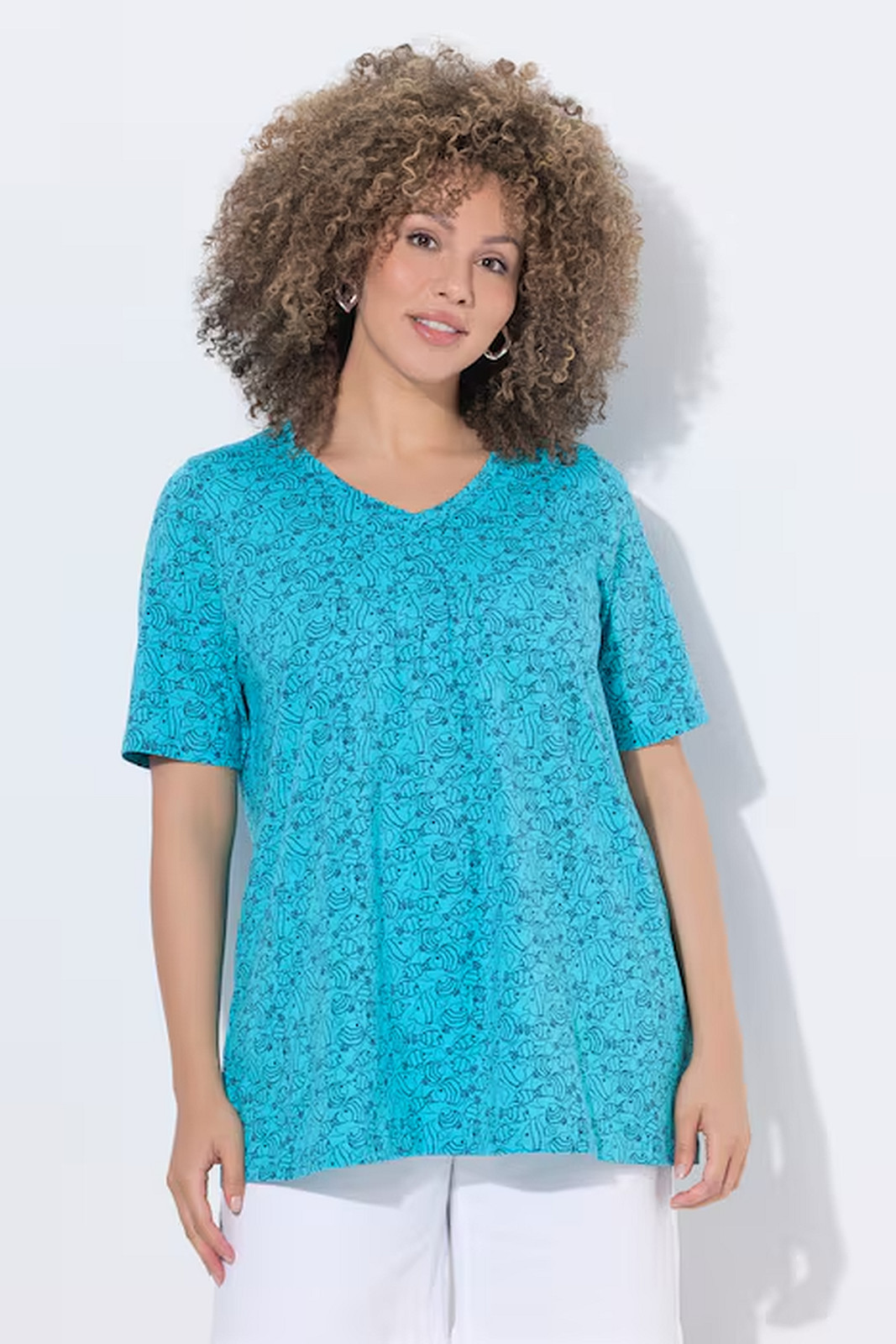 UllaPopken Fish Print Tee - Image 4