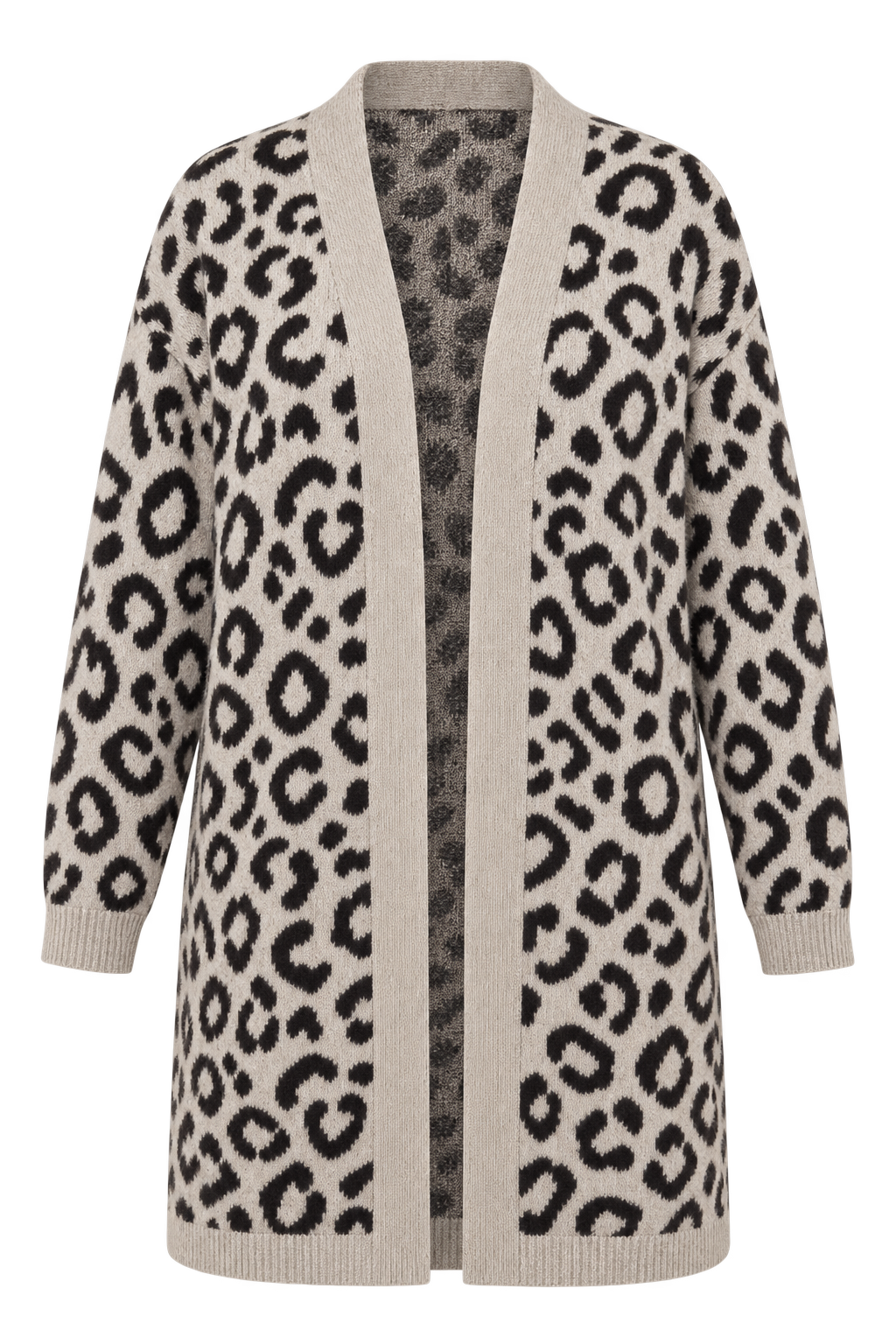 ONLY Leopard Luxe Long Cardigan - Image 3