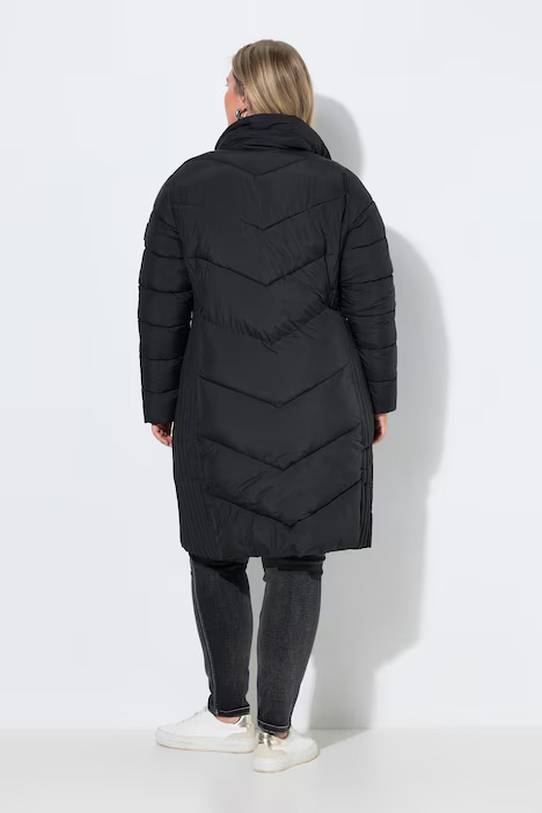 UllaPopken Black HYPRAR Quilted Coat - Image 5