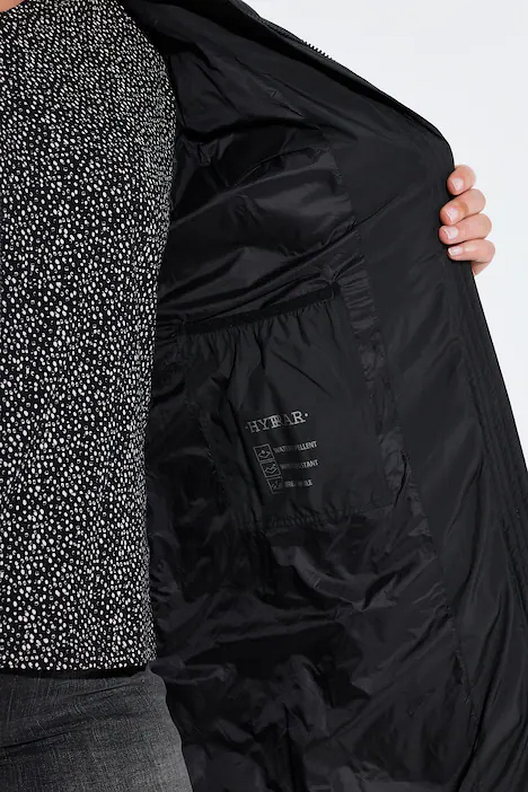 UllaPopken Black HYPRAR Quilted Coat - Image 2