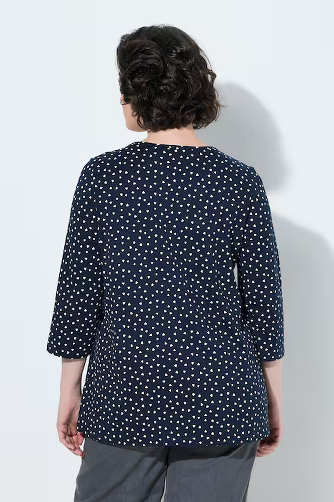 UllaPopken Navy Polka Dot Tee - Image 2