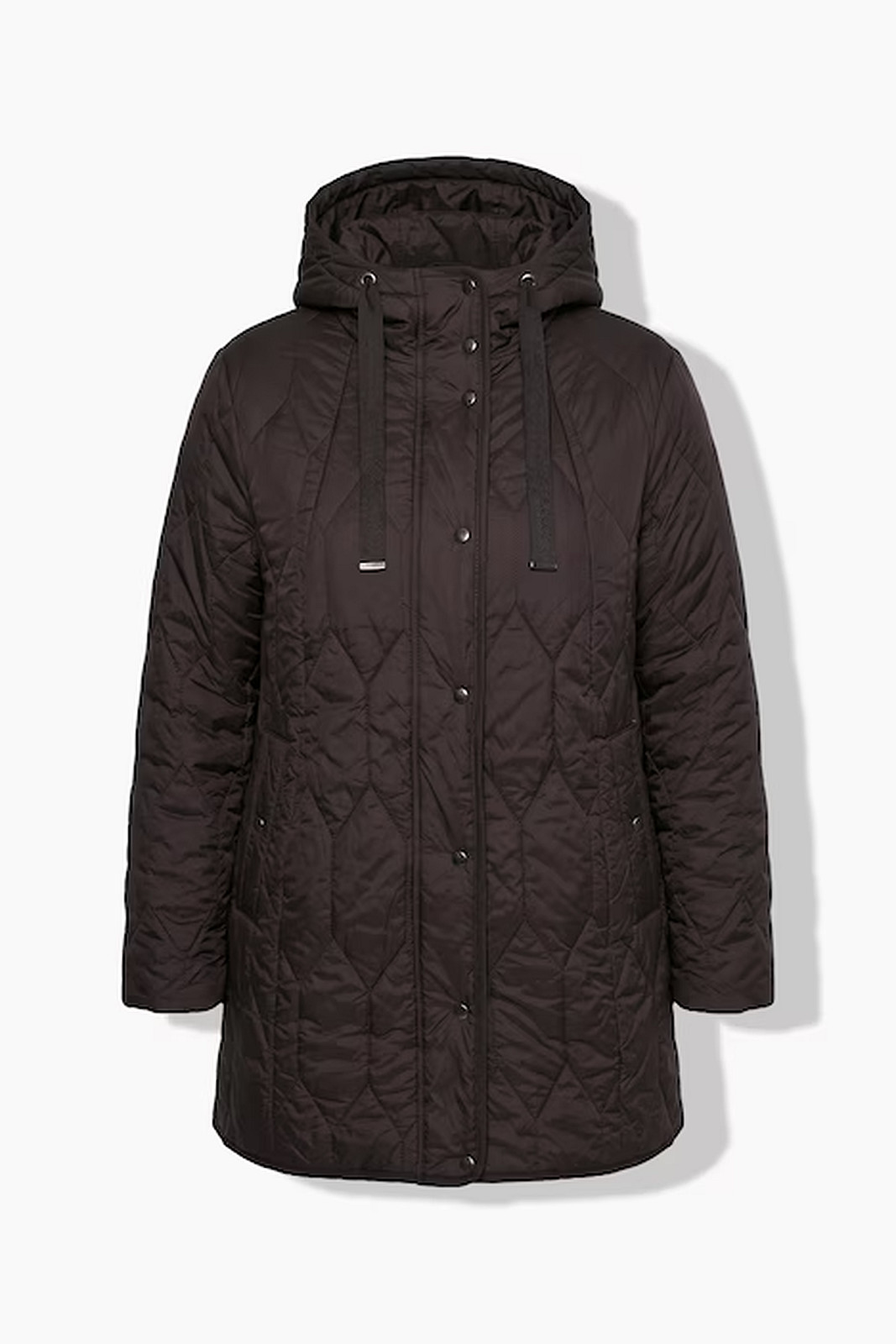 UllaPopken Geometric Longline Jacket (Chocolate) - Image 9