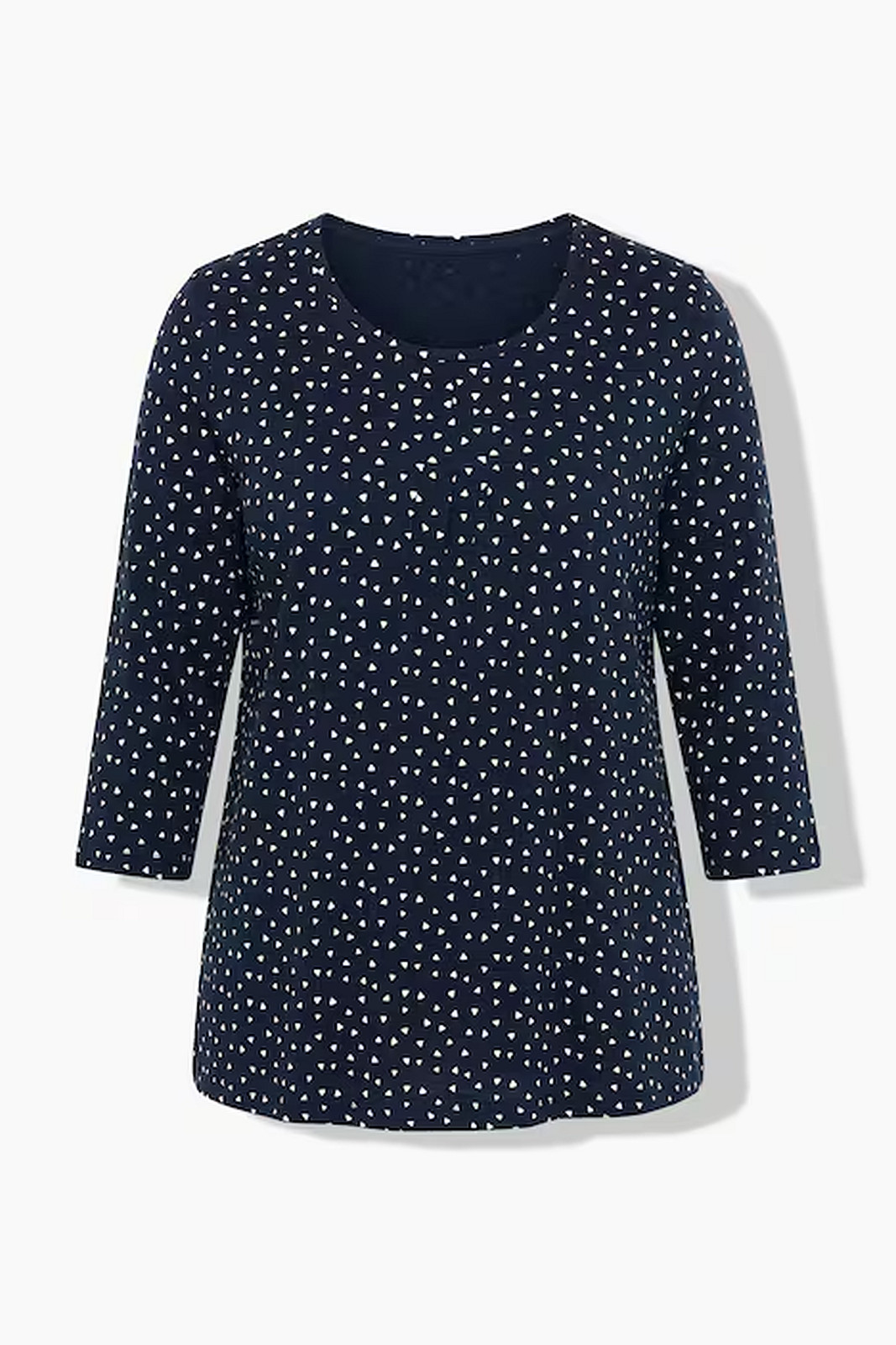 UllaPopken Navy Polka Dot Tee - Image 4